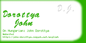 dorottya john business card